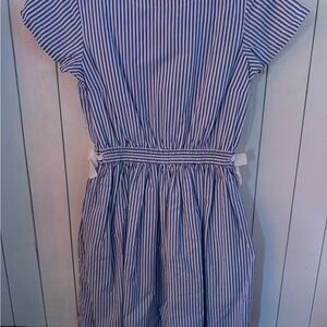 Blue Striped Kids Dress
